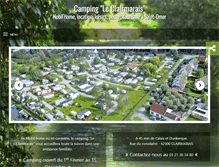 Tablet Screenshot of camping-clairmarais.com